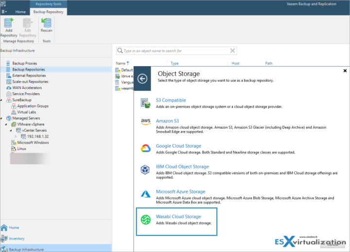 Veeam Backup to Wasabi