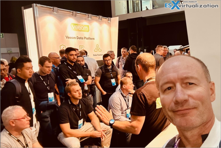 Veeam Booth VMware EXPLORE Barcelona 2023