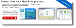 Veeam One Free Edition - version 6 of the popular monitoring software