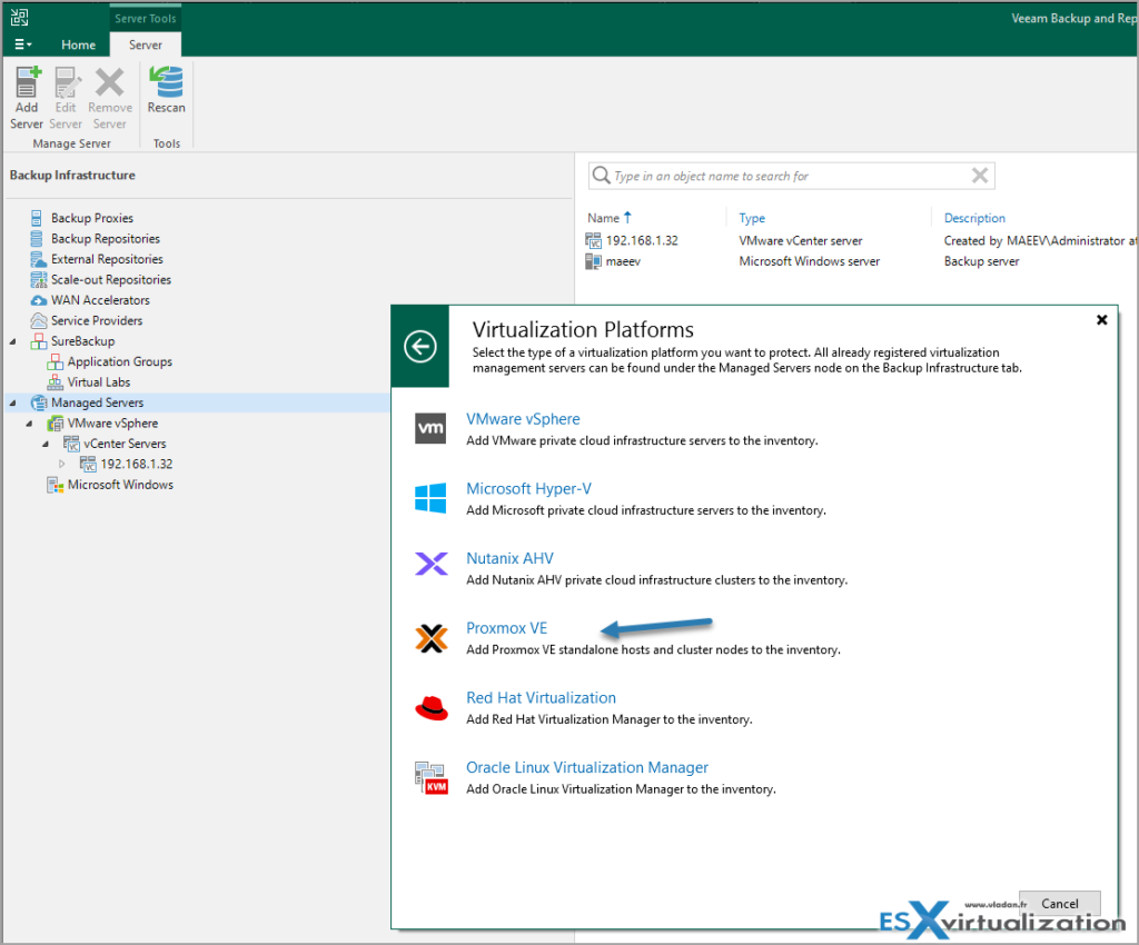 Veeam Backup and Replication for Proxmox Virtual Environment (VE) - Yes ...