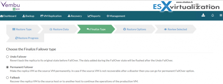 Vembu Failover