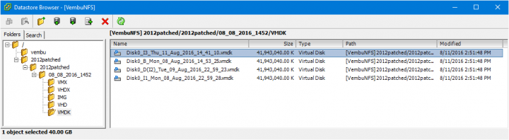 Vembu Virtual Drive - Physical server backup as VMDK