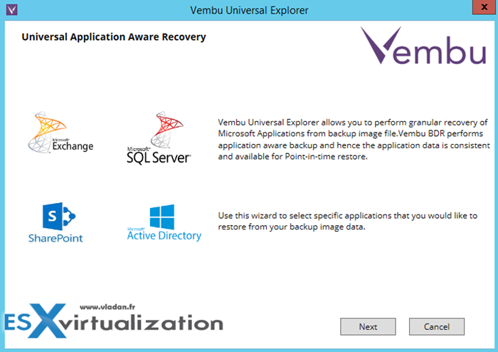 Vembu Universal Explorer