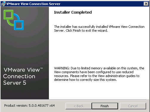 How to install VMware View Connection server 
