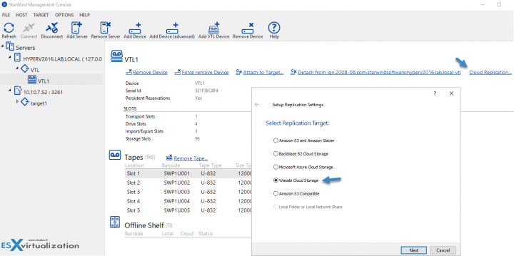 StarWind VTL and Wasabi Cloud Storage