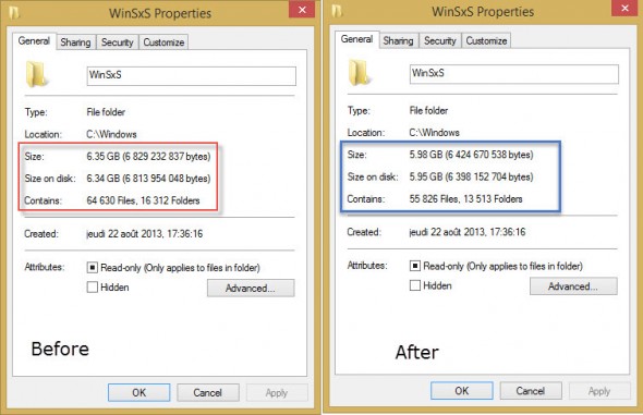 How to Shrink WinSxS folder