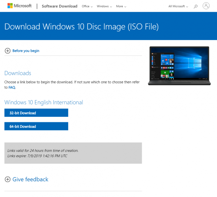 windows 10 iso files download