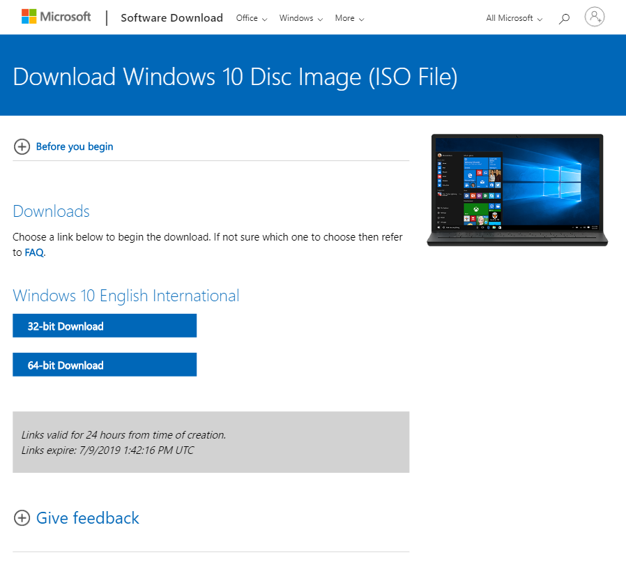 download windows 10 direct
