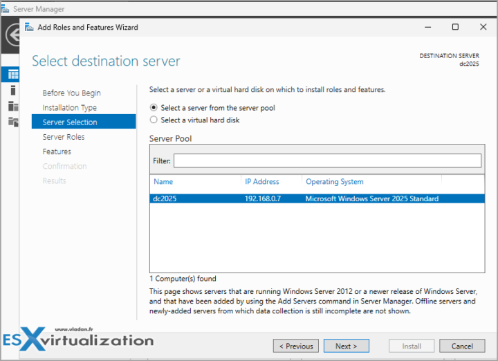 Windows Server 2025 Domain Controller