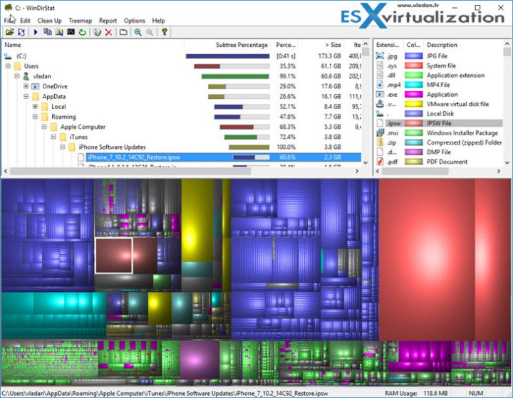 Winirstat - Windows Directory Statistics