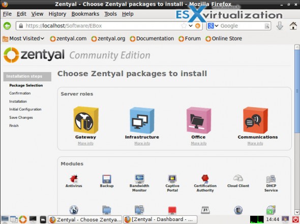 Zentyal Remote based UI for Ubuntu Server
