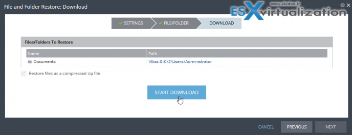 Zerto Journal File Level Recovery - You are done