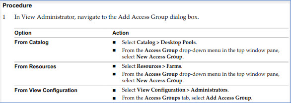 Delegate Administration VMware Horizon View