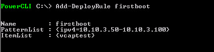 Add-DeployRule command for vSphere AutoDeploy