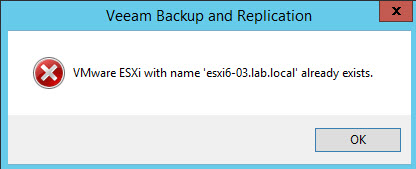 How to restore vCenter server VM with Veeam instant recovery