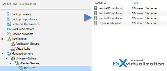 Veeam is right, because you have already this host in your Veeam backup infrastructure, added (at least in my situation).