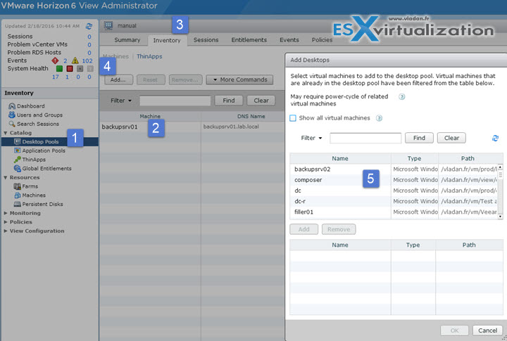 VCP6-DTM Objective 3.3 - Configure Manual Pools