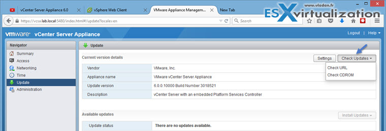 VMware vCenter Server 6.0 U1 (VCSA) - How to install, configure