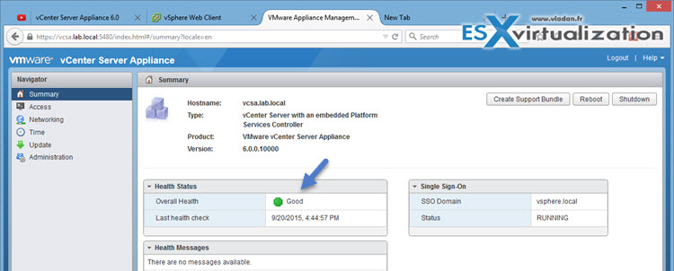 VMware vCenter Server 6.0 U1 (VCSA) - How to install, configure