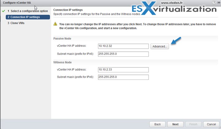 vCenter 6.5 (VCSA) HA advanced configuration how-to