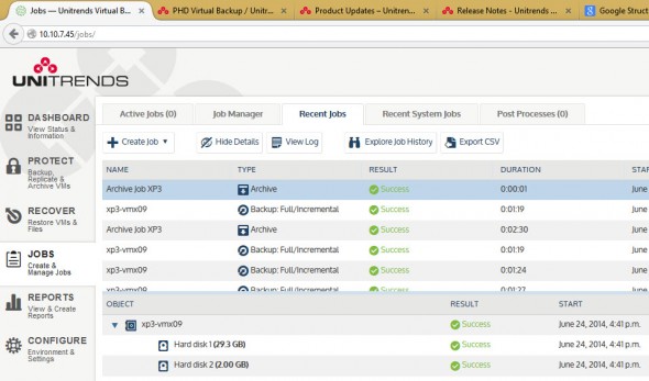 Unitrends Virtual Backup - Archiving