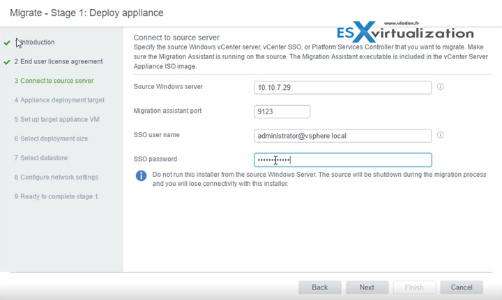 How to Migrate Windows Based vCenter to VCSA 6.5