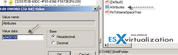 Change a Hexa value for attributes