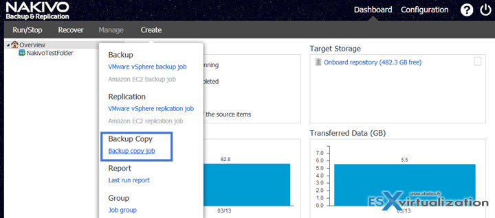 Nakivo Backup Copy Jobs