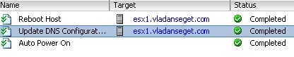 Change ESX server DNS and Routing through VI client GUI