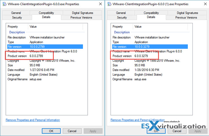 vSphere Client Integration plugin