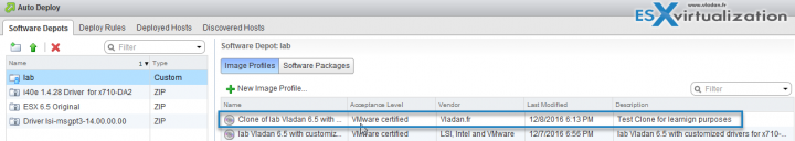 VMware vSphere AutoDeploy and Image Profiles