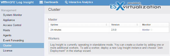 vRealize Log Insight 2.5