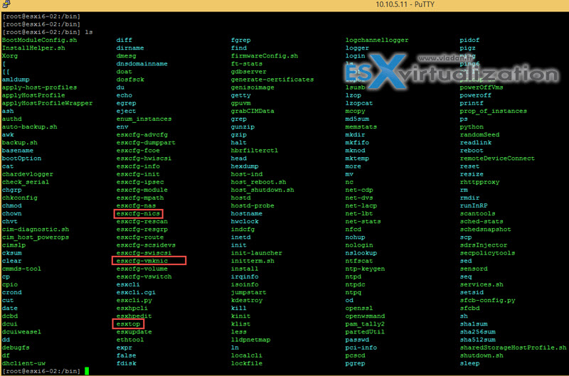 ESXi command