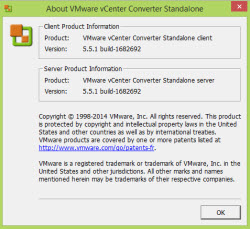 VMware Converter Standalone 5.5.1