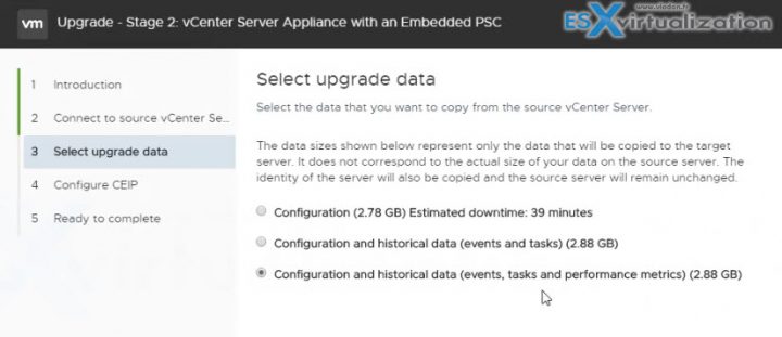 Upgrading a vCenter Server Appliance (VCSA) to version 6.7