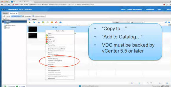 vCD 5.5 - copying VM or vApp