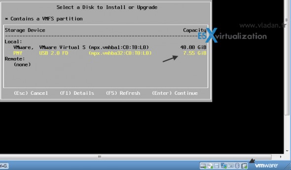 How to create a bootable VMware ESXi 5 memory stick