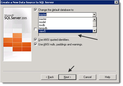 How to create VMware View Database and ODBC connection