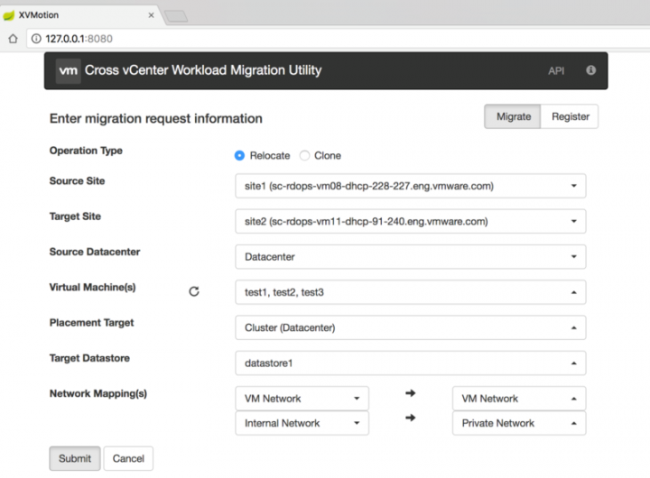 cross vcenter workload migration