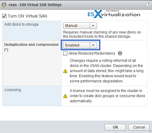 VSAN Deduplication and Compression