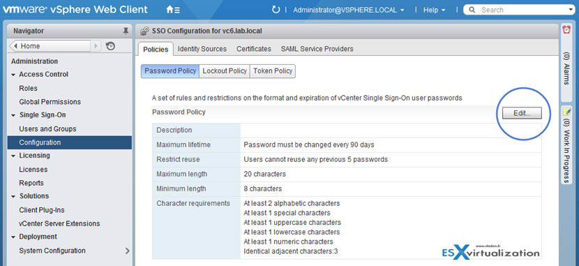 VCP6.5-DCV: Enable/Disable Single Sign-On (SSO) Users