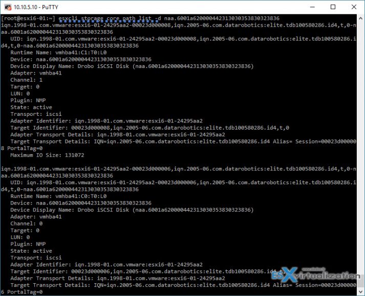 ESXi Commands - Storage