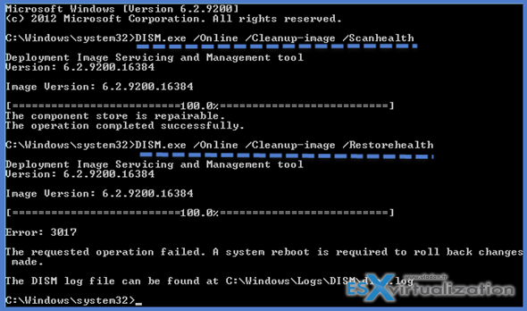 windows updates failure reverting changes