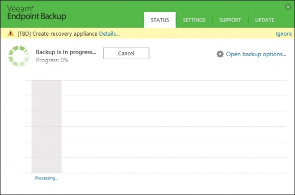 Veeam Endpoint Backup