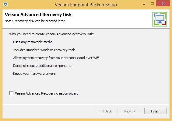 Veeam Endpoint Backup