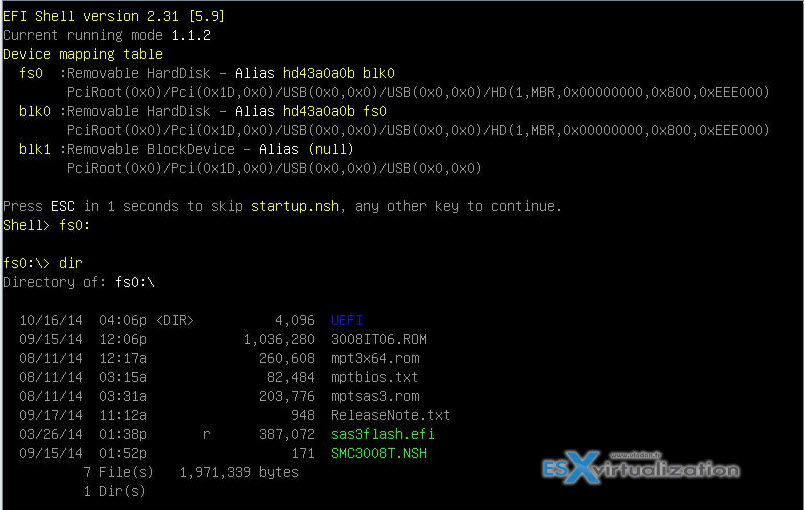 How to upgrade LSI 3008 via UEFI