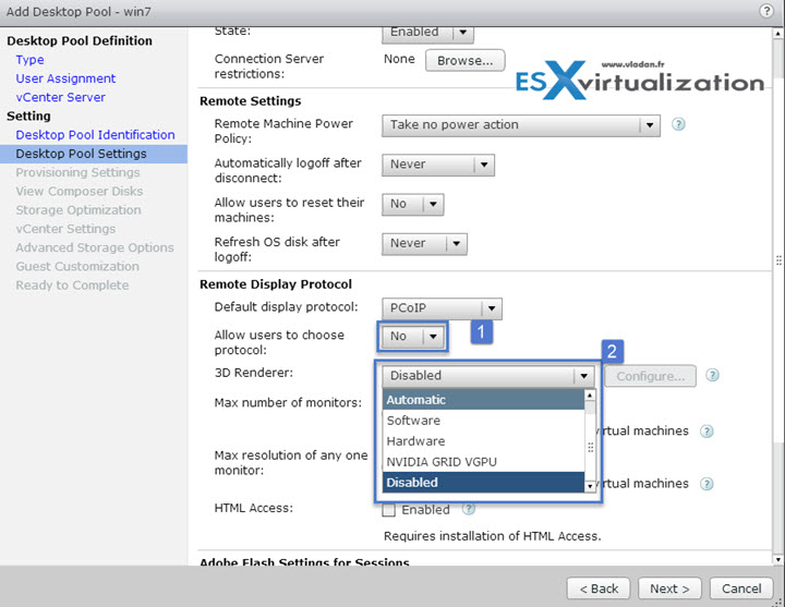 Allows users to choose protocol