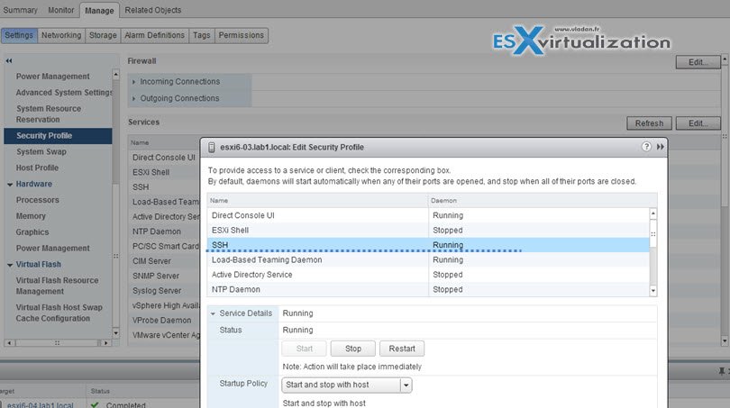How to enable SSh on ESXi 6