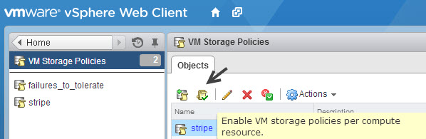 Enable VM Storage Policies