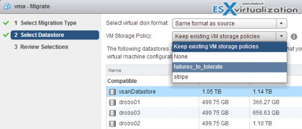 Enable and create VM storage Policy